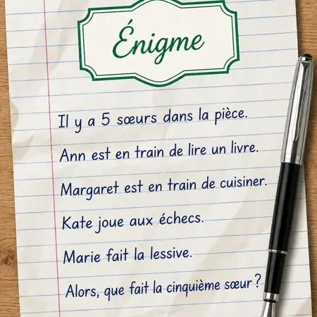 Cette énigme sur cinq sœurs fait craquer tout le monde… et la réponse est plus maligne qu’on ne le croit