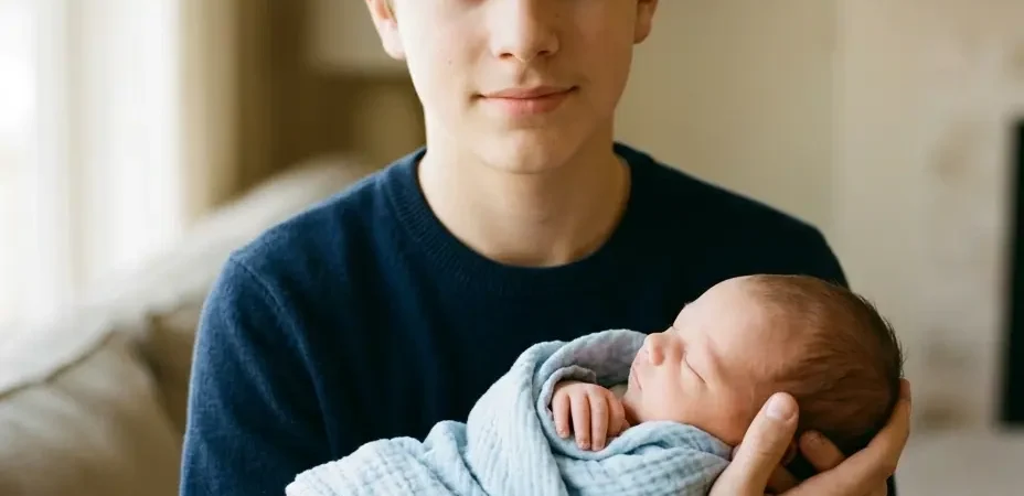 À 16 ans, Kylian pousse la porte du domicile familial en tenant un nourrisson contre lui – sa mère n’en croit pas ses yeux.