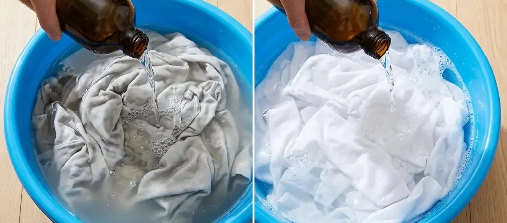 Jus de citron, bicarbonate, vinaigre : les 10 secrets naturels pour redonner leur blancheur à vos vêtements jaunis (et effacer les traces de chlore)