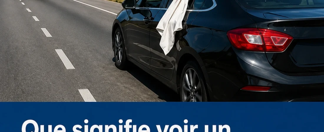 Chiffon blanc sur une vitre de voiture : ce signal discret que tout conducteur devrait connaître
