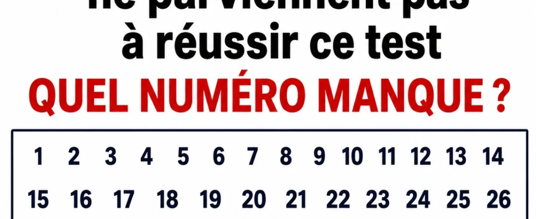 Quel est le nombre manquant ? Le défi logique qui rend tout le monde accro