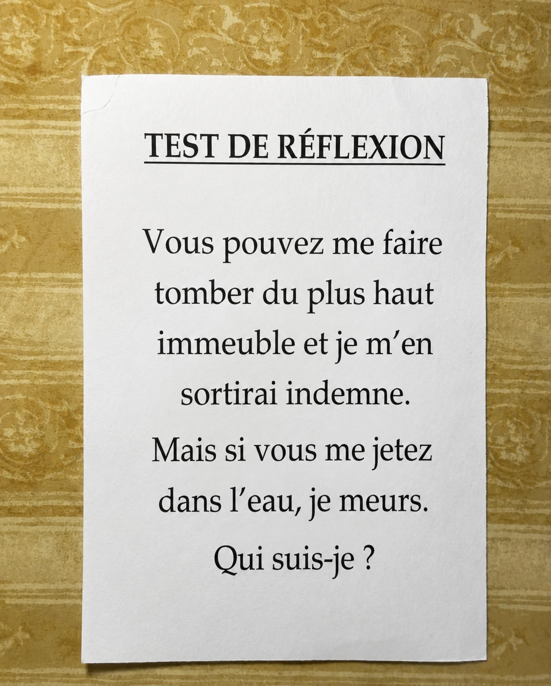 La devinette du jour qui fait tourner les têtes : saurez-vous trouver la réponse ?