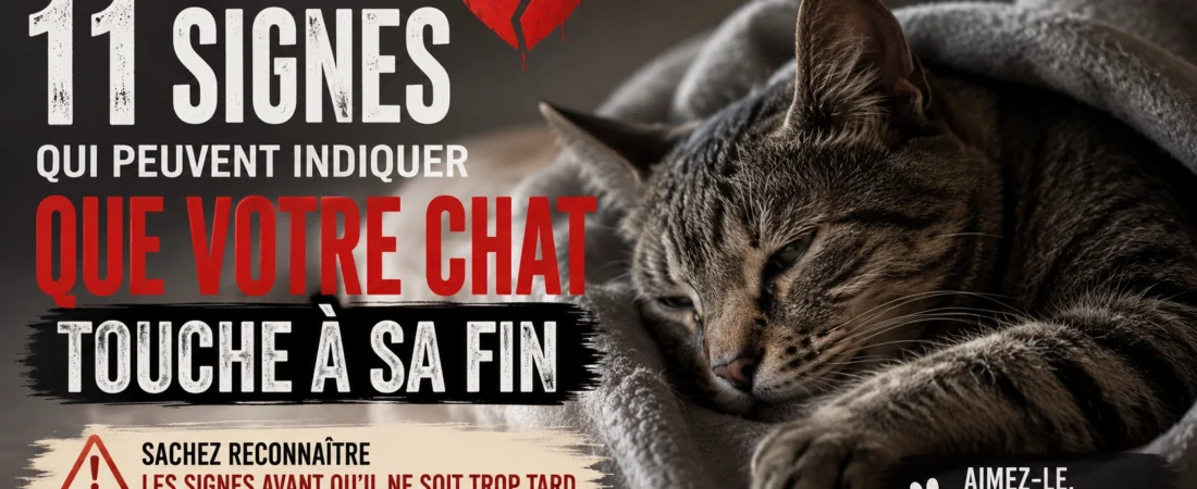 11 signes indiquant que votre chat est peut-être en fin de vie