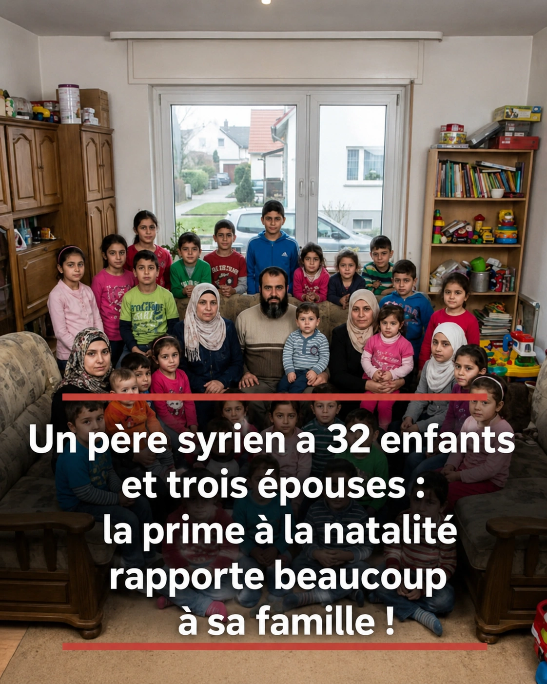 Une famille syrienne de Leipzig au cœur d’une vive polémique : 3 épouses, 32 enfants et des questions sur les allocations