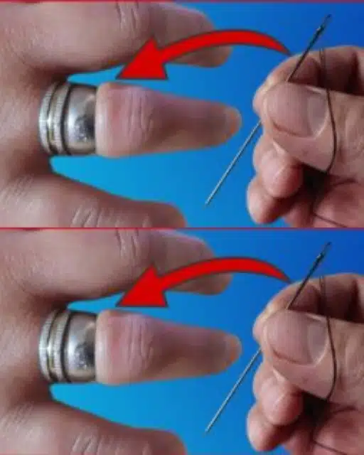 Comment retirer facilement une bague coincee sur votre doigt avec une aiguille.jpg