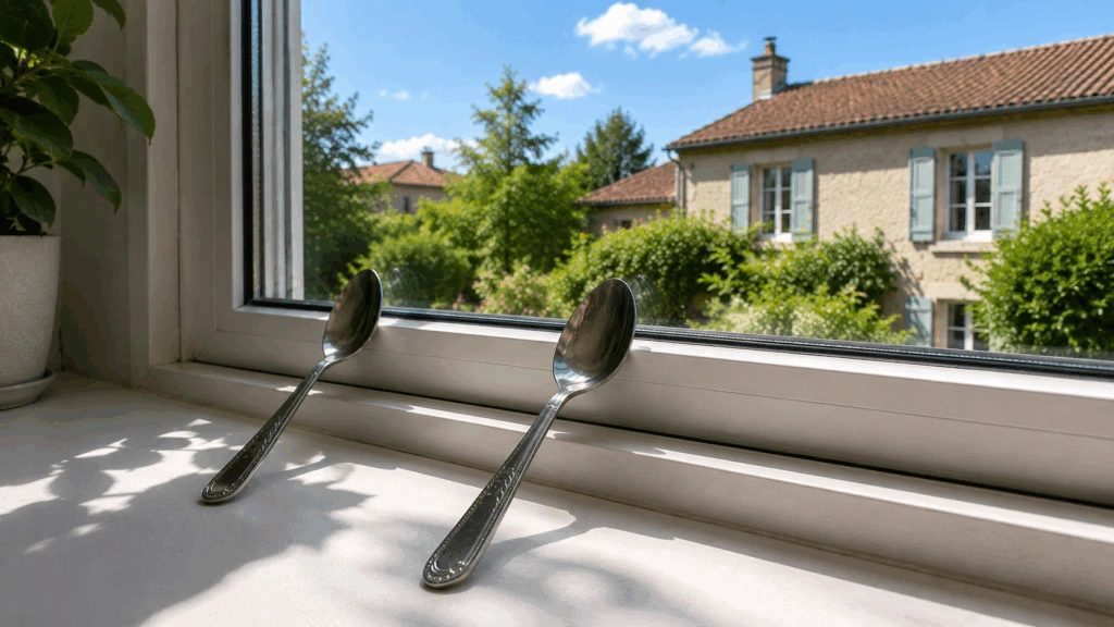 Une cuillère posée à la fenêtre : à quoi sert vraiment cette astuce qui circule partout cet été