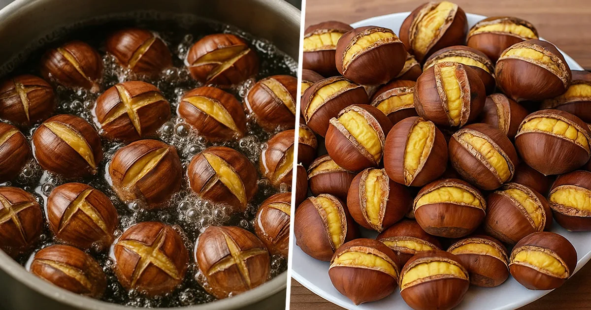 Trucco della nonna castagne morbide