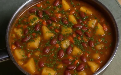 Zuppa di fagioli tipo spezzatino
