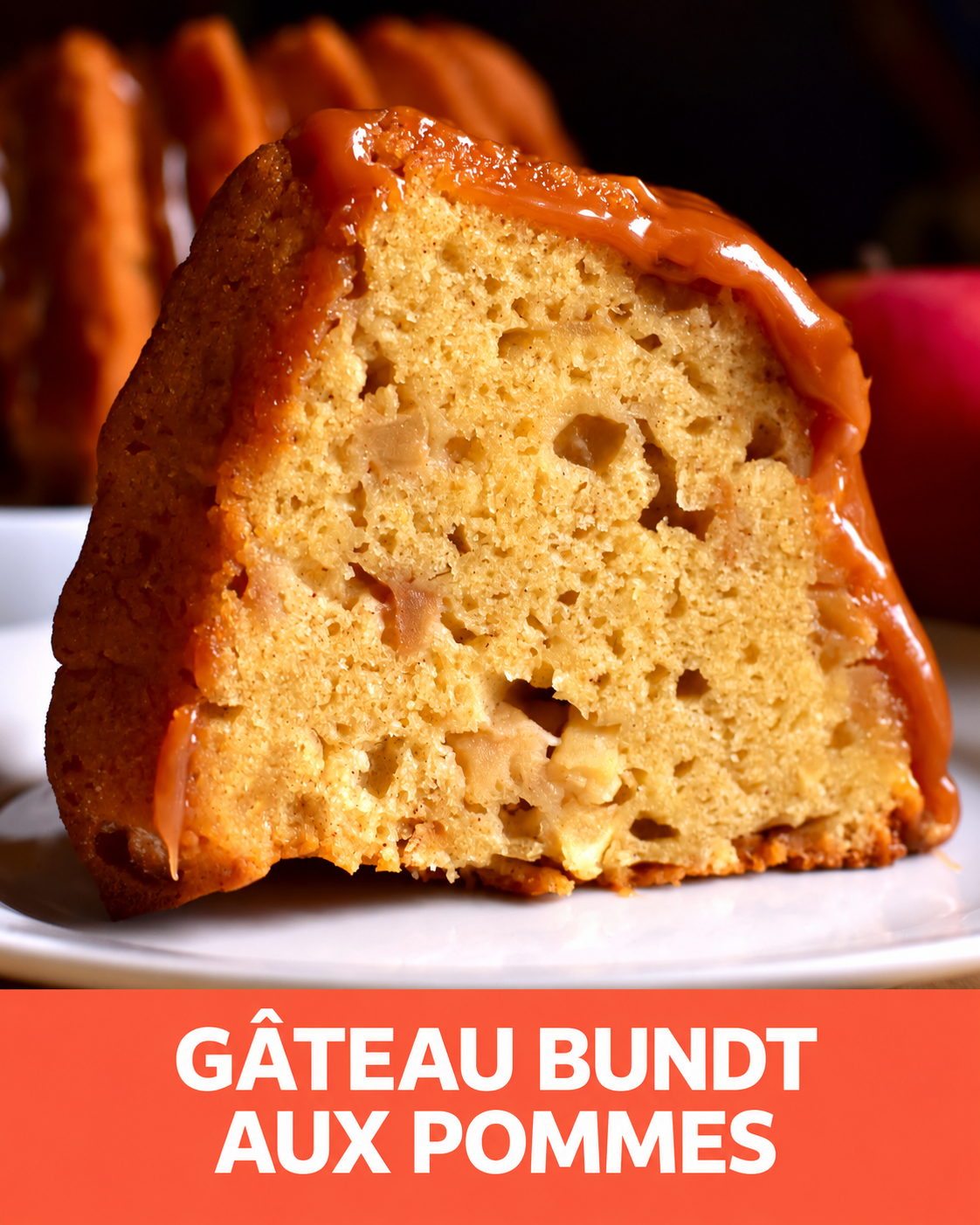 Gâteau bundt aux pommes caramélisées