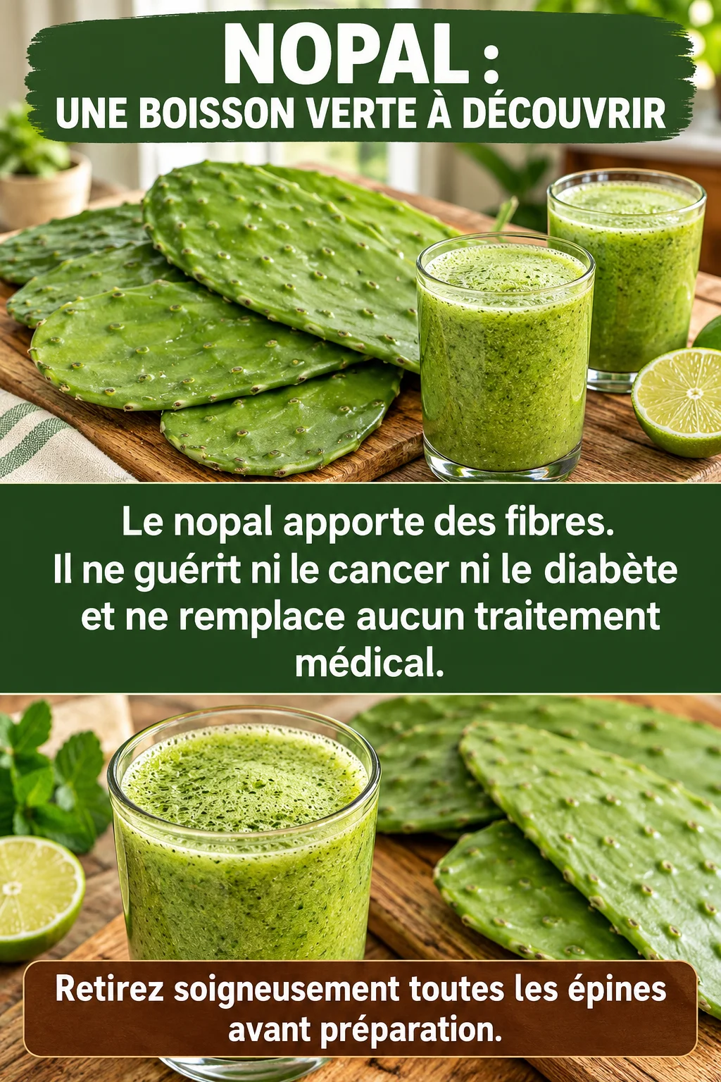 Nopal boisson verte à découvrir