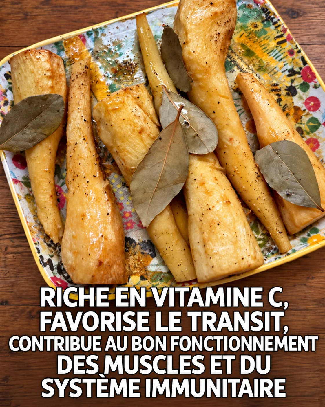 Panais rôtis aux feuilles de laurier