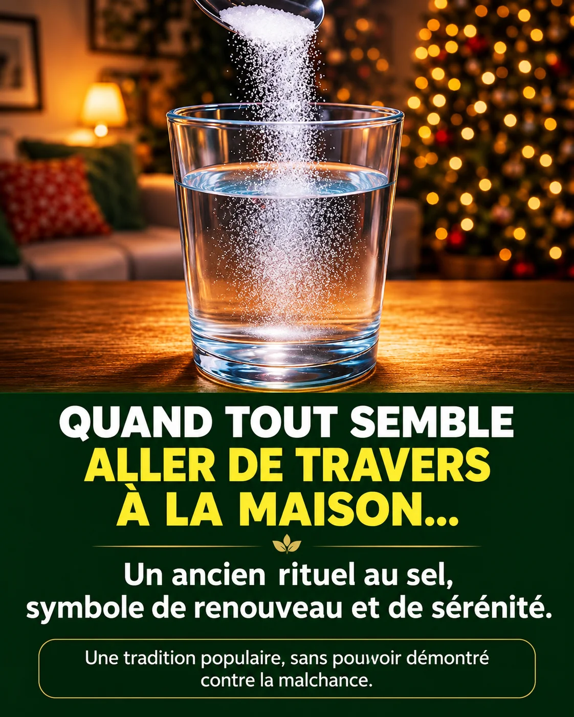 Rituel du sel pour la sérénité