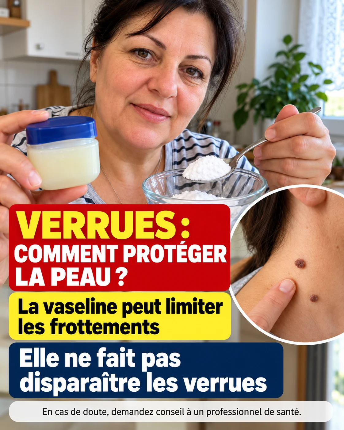 Vaseline et verrues protéger la peau